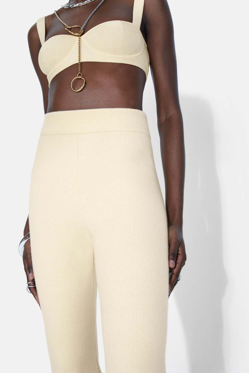 GALVAN LONDON Maia Cashmere Pant - Vanilla