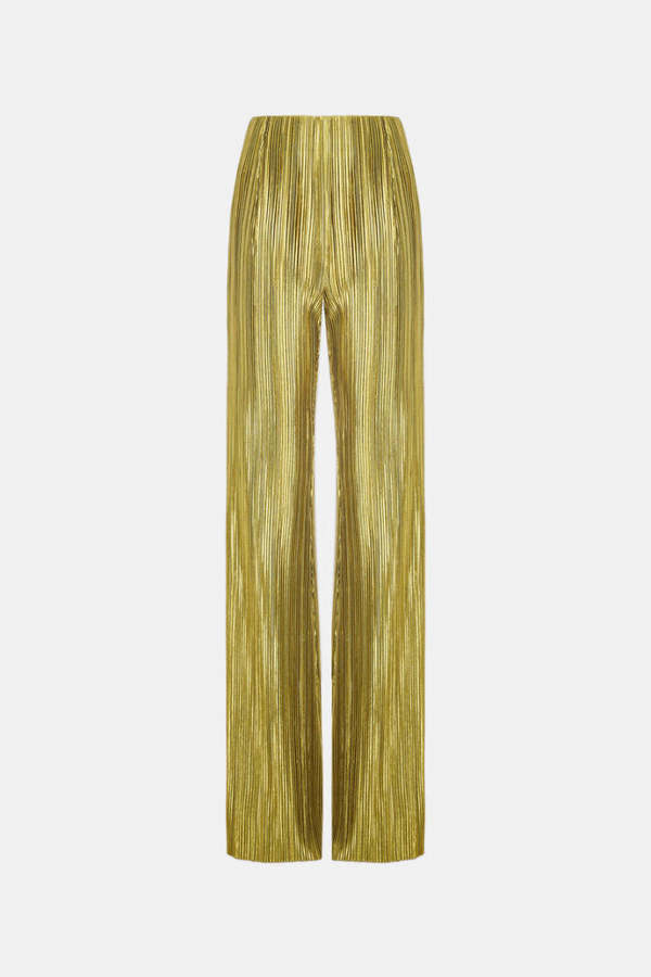 GALVAN LONDON NUAGE PLEATED TROUSER - OLIVE