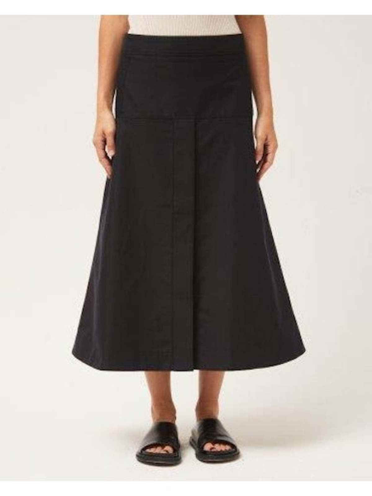 Studio Nicholson Panelled Skirt With Front Vent | Garmentory