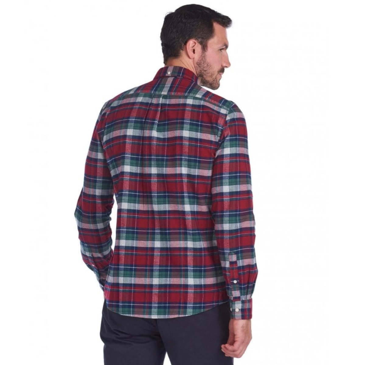 Barbour Mens Tailo Fit Highland Check Shirt Blue main image 0