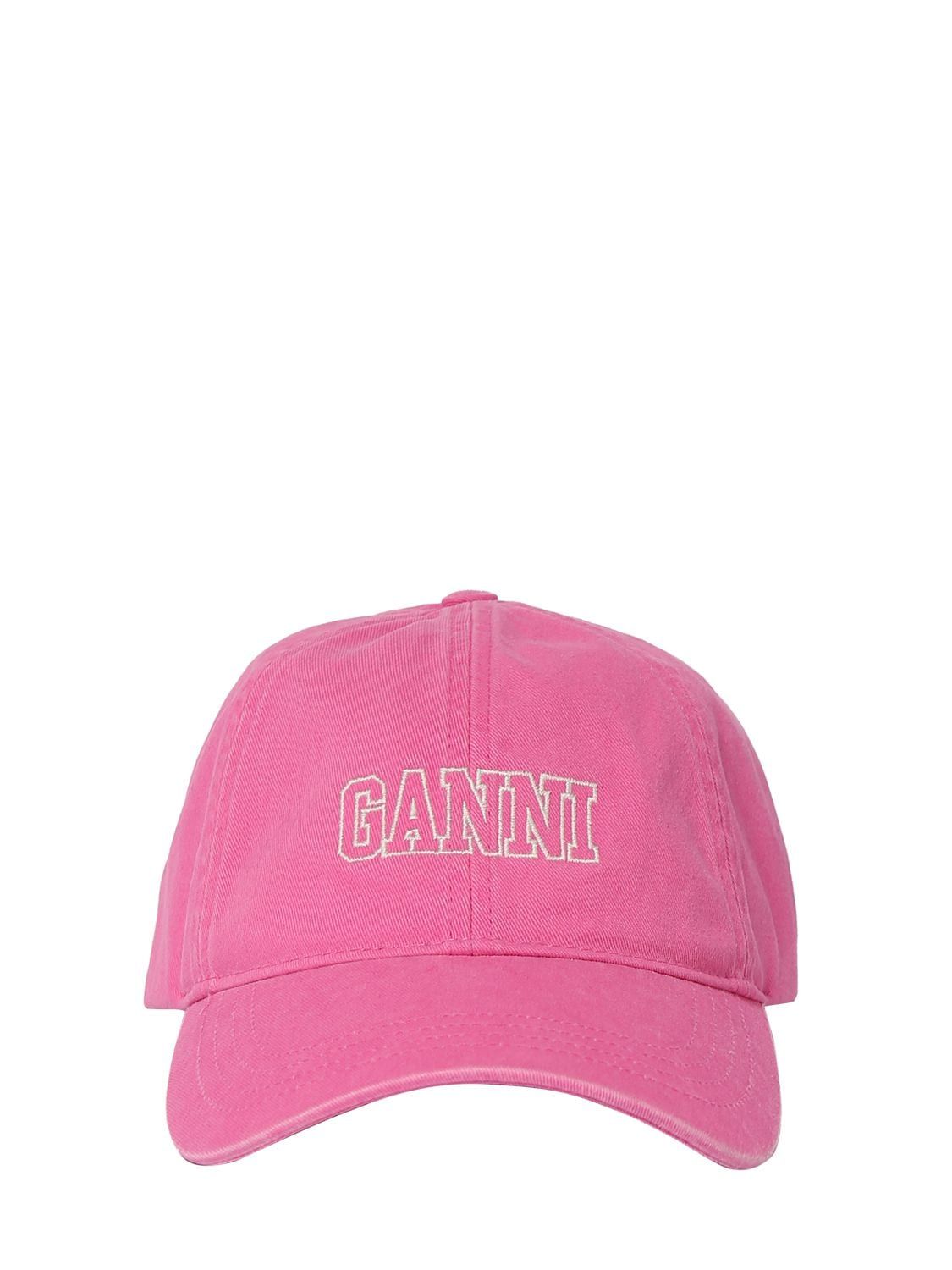 Ganni-Cotton-Baseball-Cap---