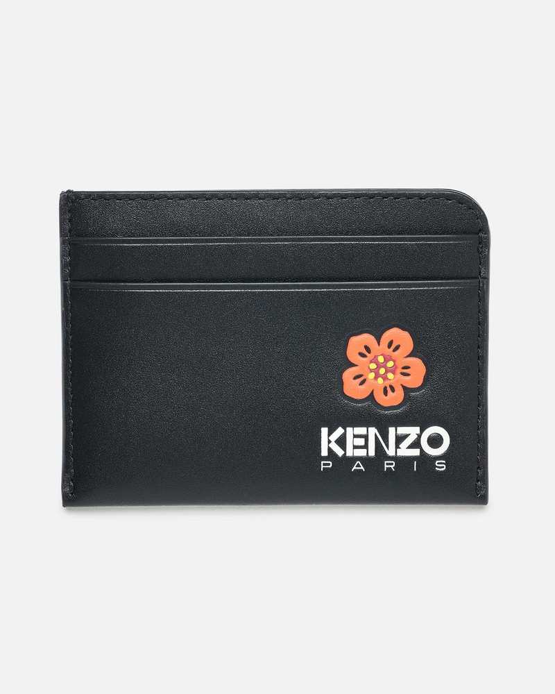 【送料&関税込】Kenzo Fabric Card Holder Kenzo Card Holder Silver Wallets Kenzo