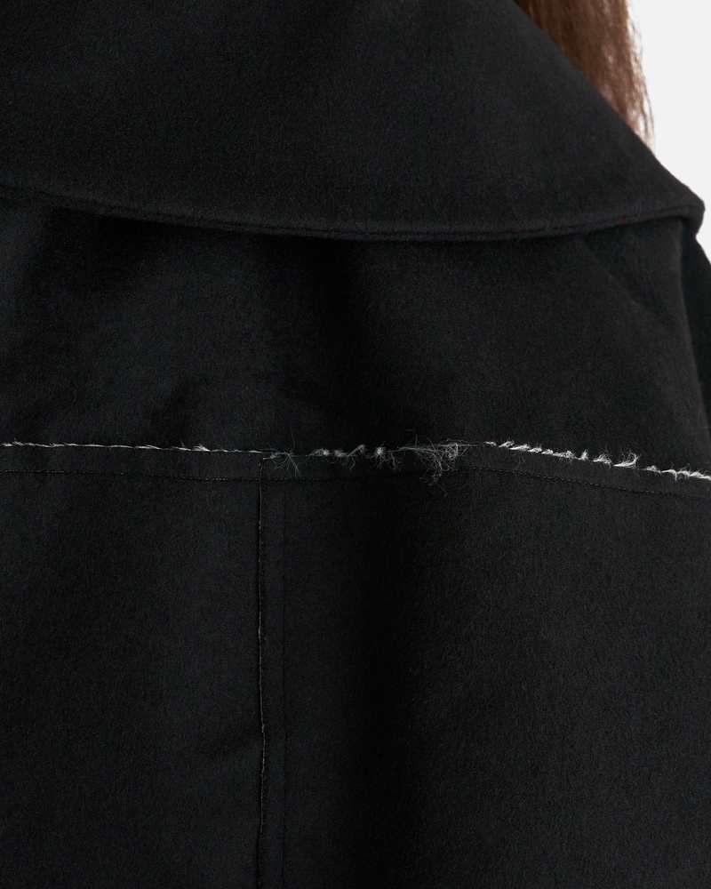 Giubbotto Bonded Wool Jacket - Black | Garmentory