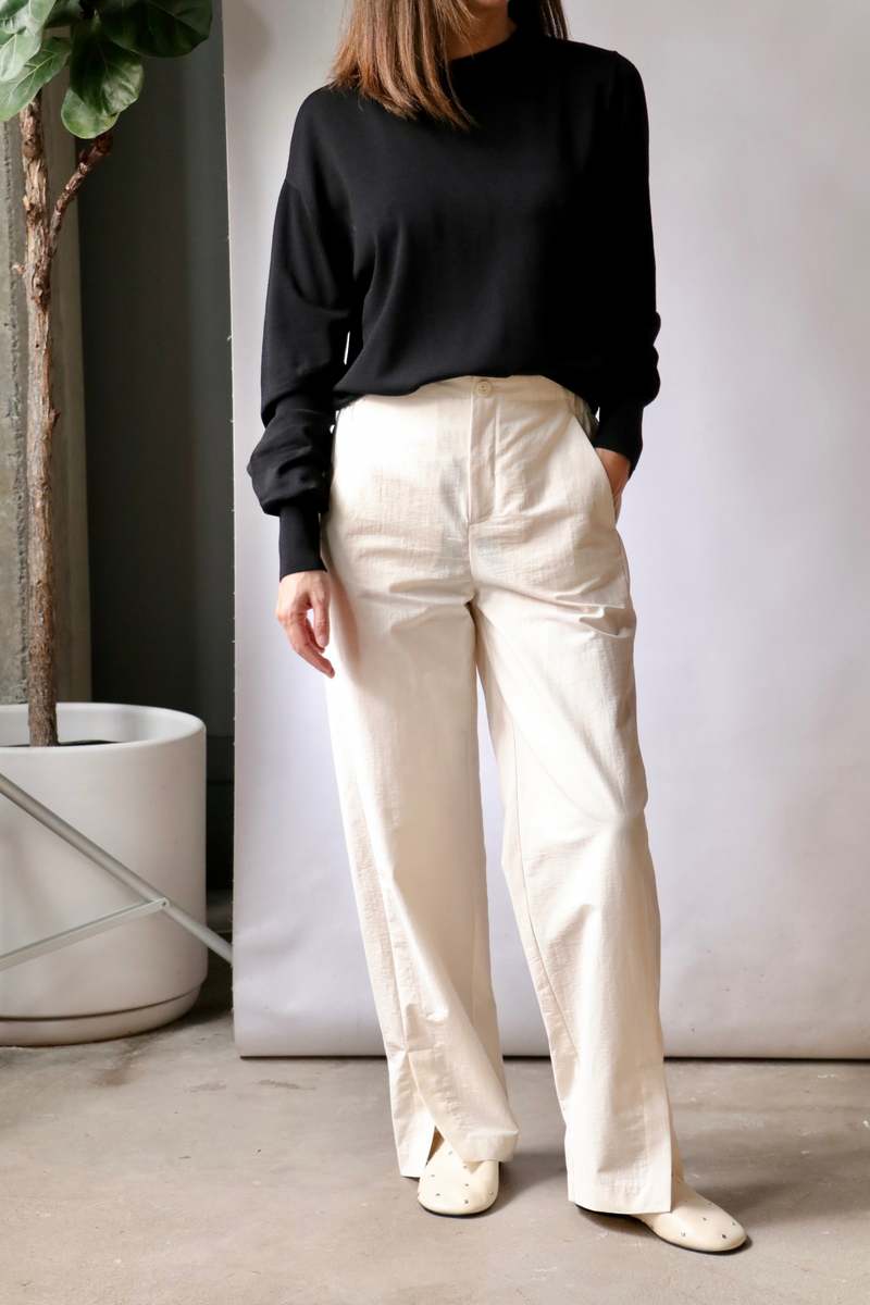 パンツ ootho Velour Easy Pants Off White Designer fashion, Seoul-fully created | W Concept