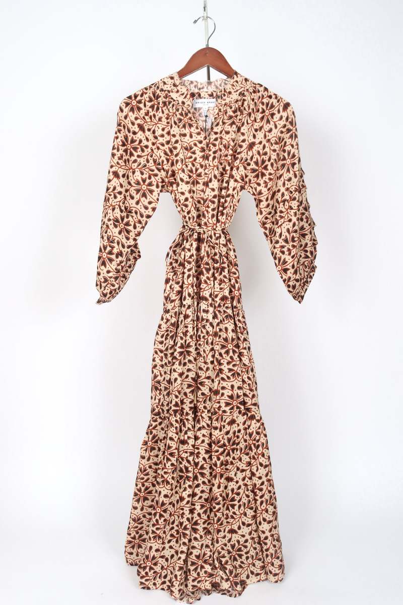 Apiece Apart Trinidad Maxi Dress - Night Garden Cream