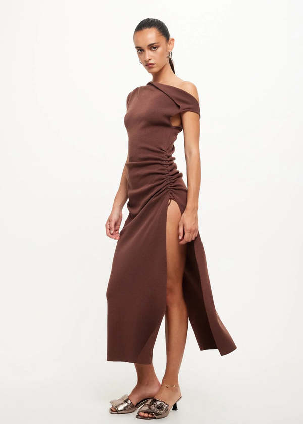 wrap long sleeve midi dresses Badgley Mischka Wrap Full Skirt Day Dress