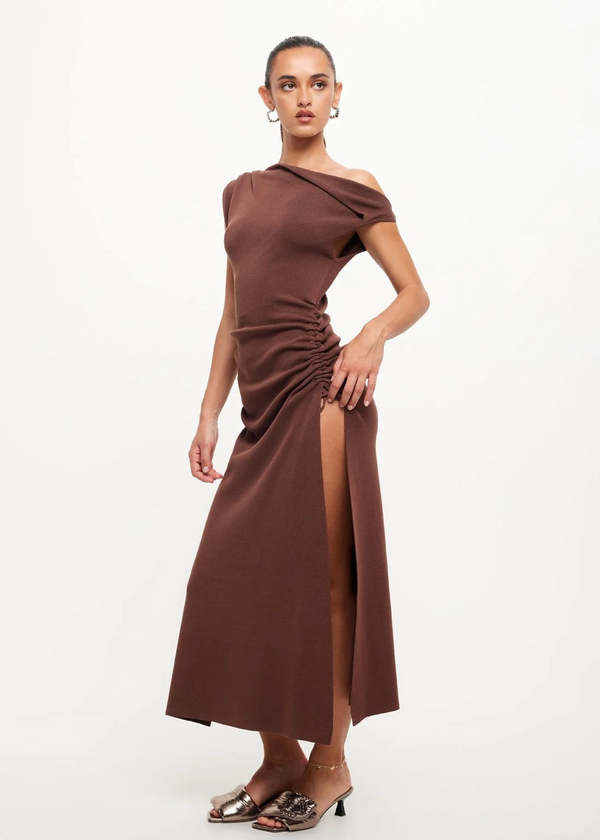 lioness one shoulder dress Lioness One Shoulder Mini Dress in Metallic Silver, grey