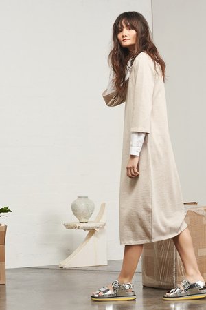 Kowtow Building Block V Neck Sweater Dress Kowtow Building Block V Neck Sweater Dress