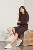 Kowtow Building Block Ladder Rib Long Sleeve Dress - Thumbnail 7