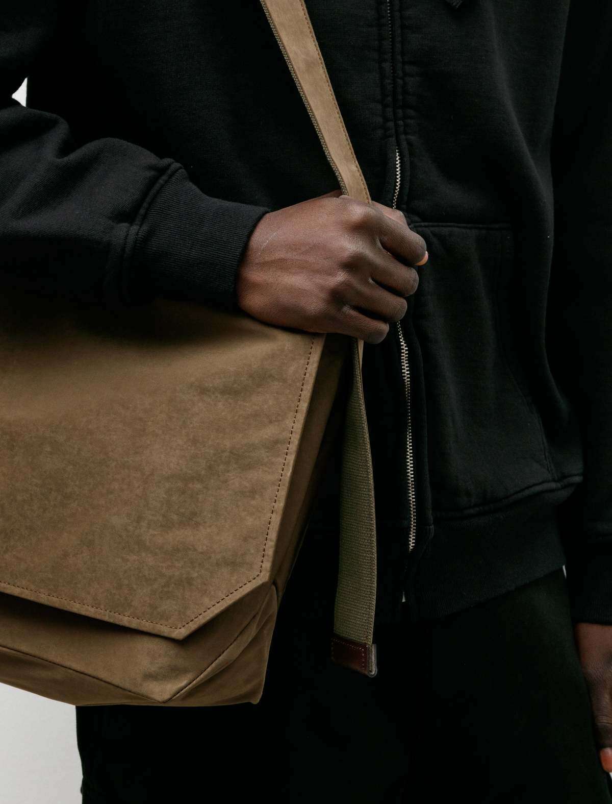 Hender Scheme Flap Shoulder Bag - Khaki | Garmentory