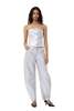 Ganni Silver Foil Stary Jeans - Bright White - Thumbnail 2