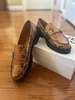 Ganni Reptile Loafers - Brown - Thumbnail 2
