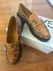 Ganni Reptile Loafers - Brown - Thumbnail 3