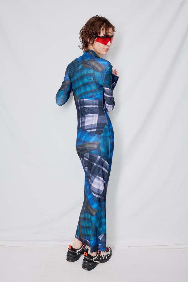 Assembly Overdyed Jersey Long Sleeve Maxi Dress - Prints on Garmentory
