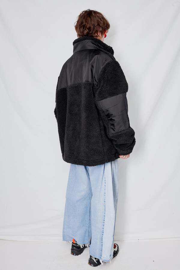 Rains Kofu Fleece Jacket - Black | Garmentory