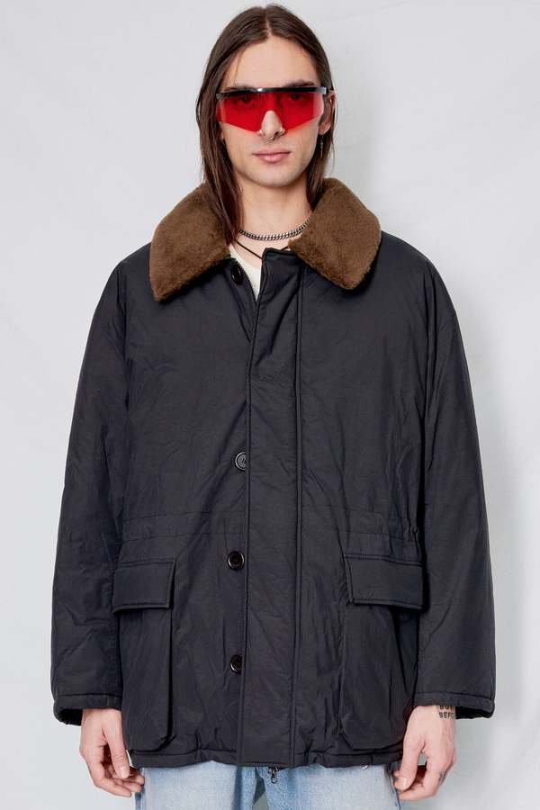 AMOMENTO Padded Safari Jumper - Black | Garmentory