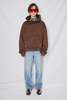 Assembly Garment Dye Pullover Hoodie - Brown - Thumbnail 4