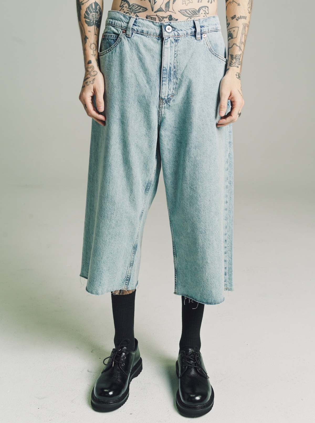 Our Legacy Rider Wash Denim Capri Cut | Garmentory