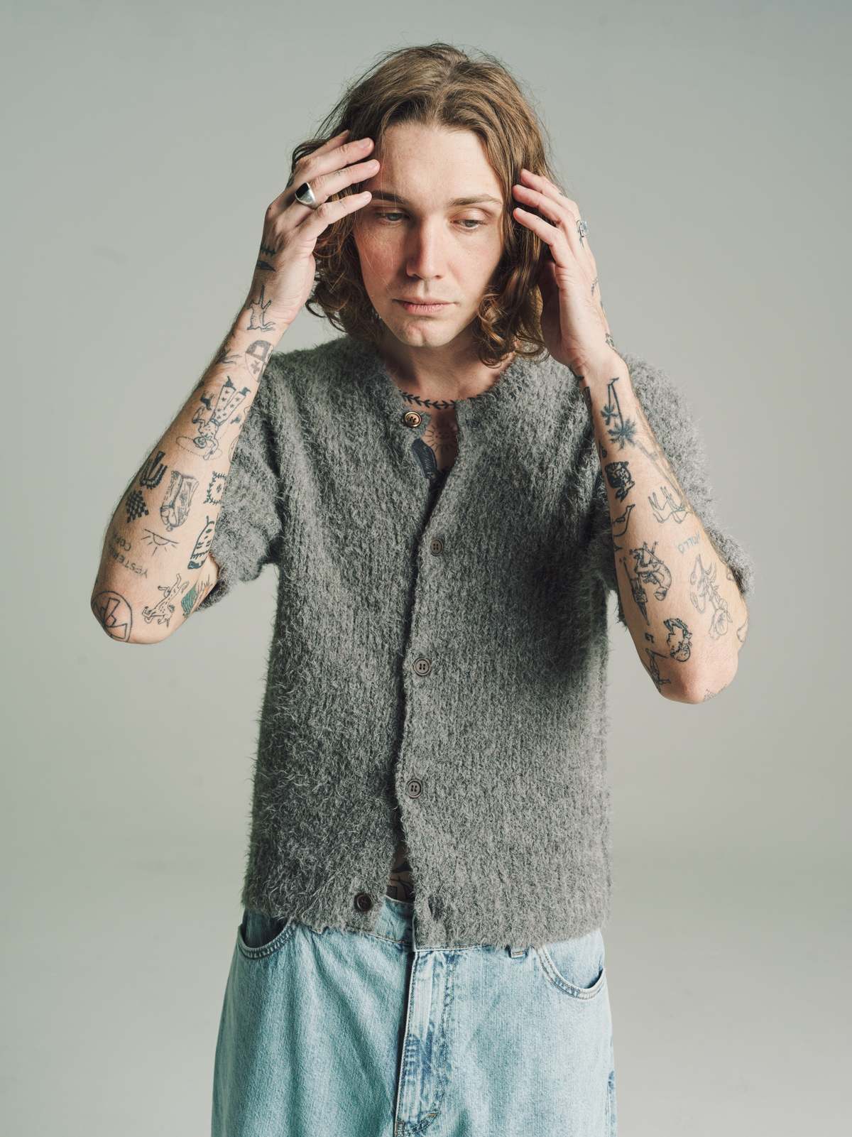 Our Legacy Estate Llama Shrunken Short Sleeve - Royal Critter