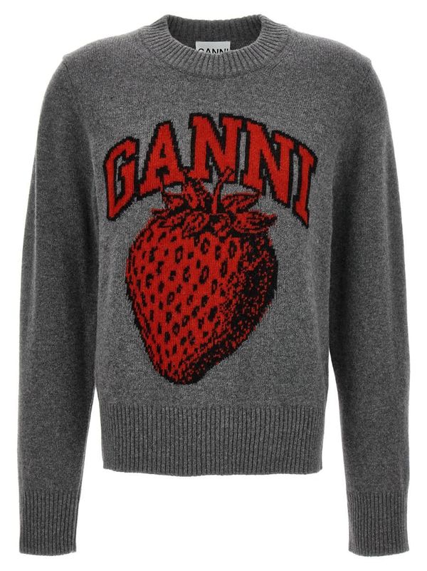 GANNI 'Strawberry' sweater | Garmentory