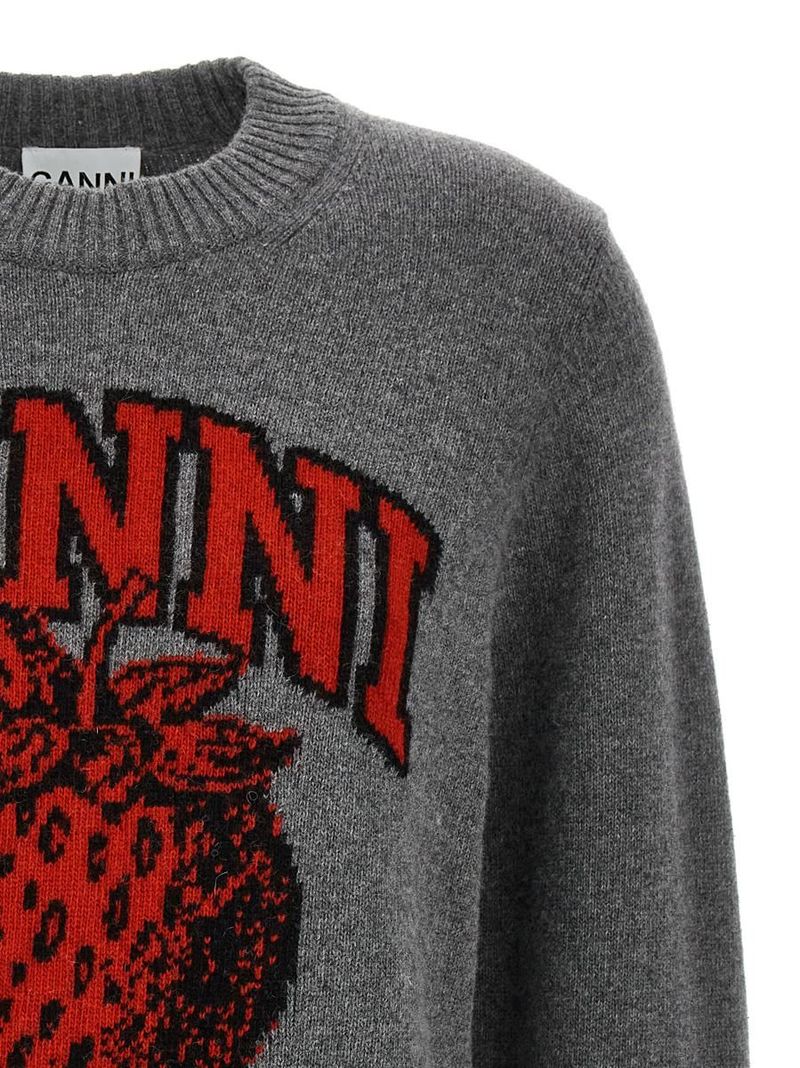 GANNI 'Strawberry' sweater | Garmentory