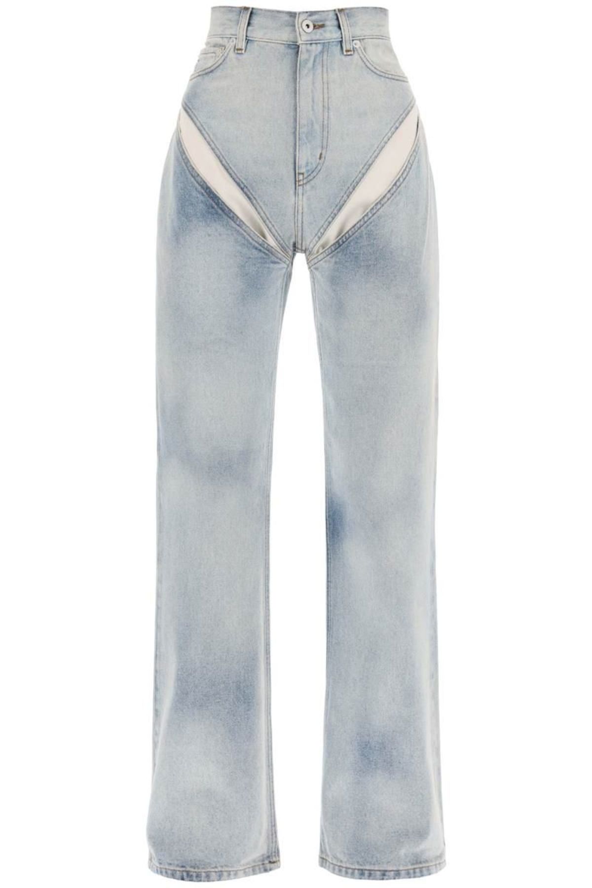Y project cut-out baggy jeans | Garmentory