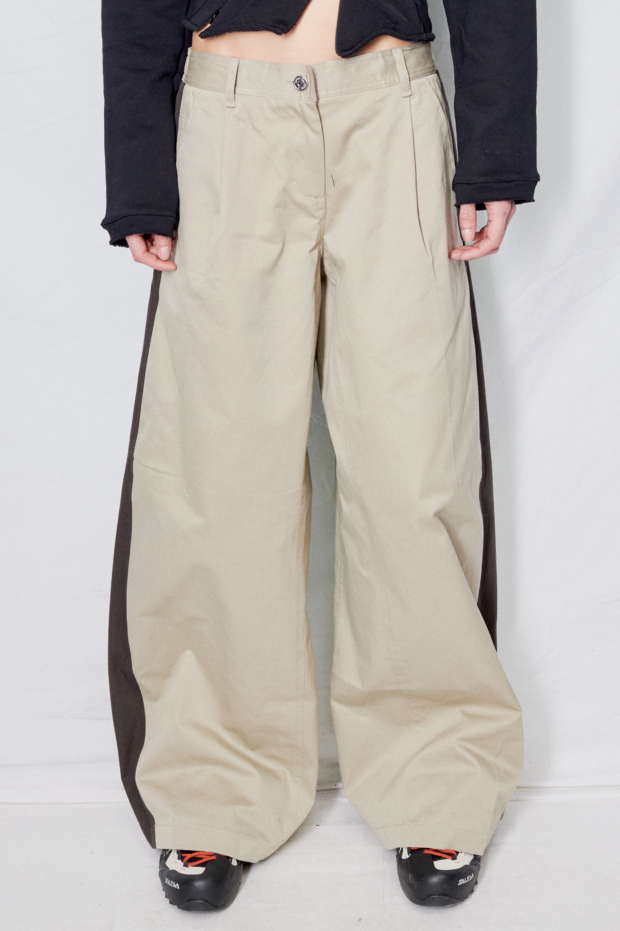 [OPEN YY] / ☆ 25SS WASHED POCKET SWEAT BAGGY / BEIGE Open YY Cargo Baggy Pants - Beige | Garmentory