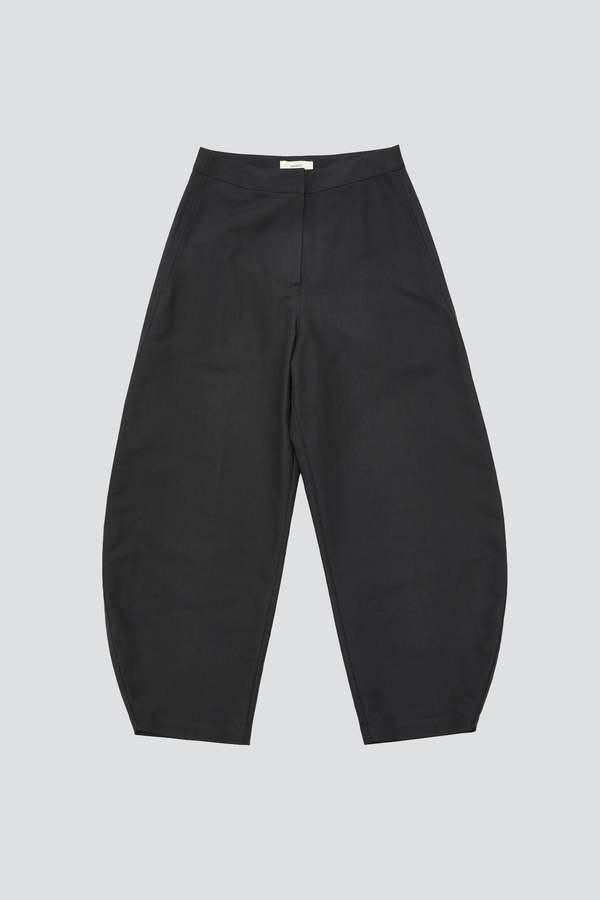 AMOMENTO Curved Leg Pants - Charcoal | Garmentory
