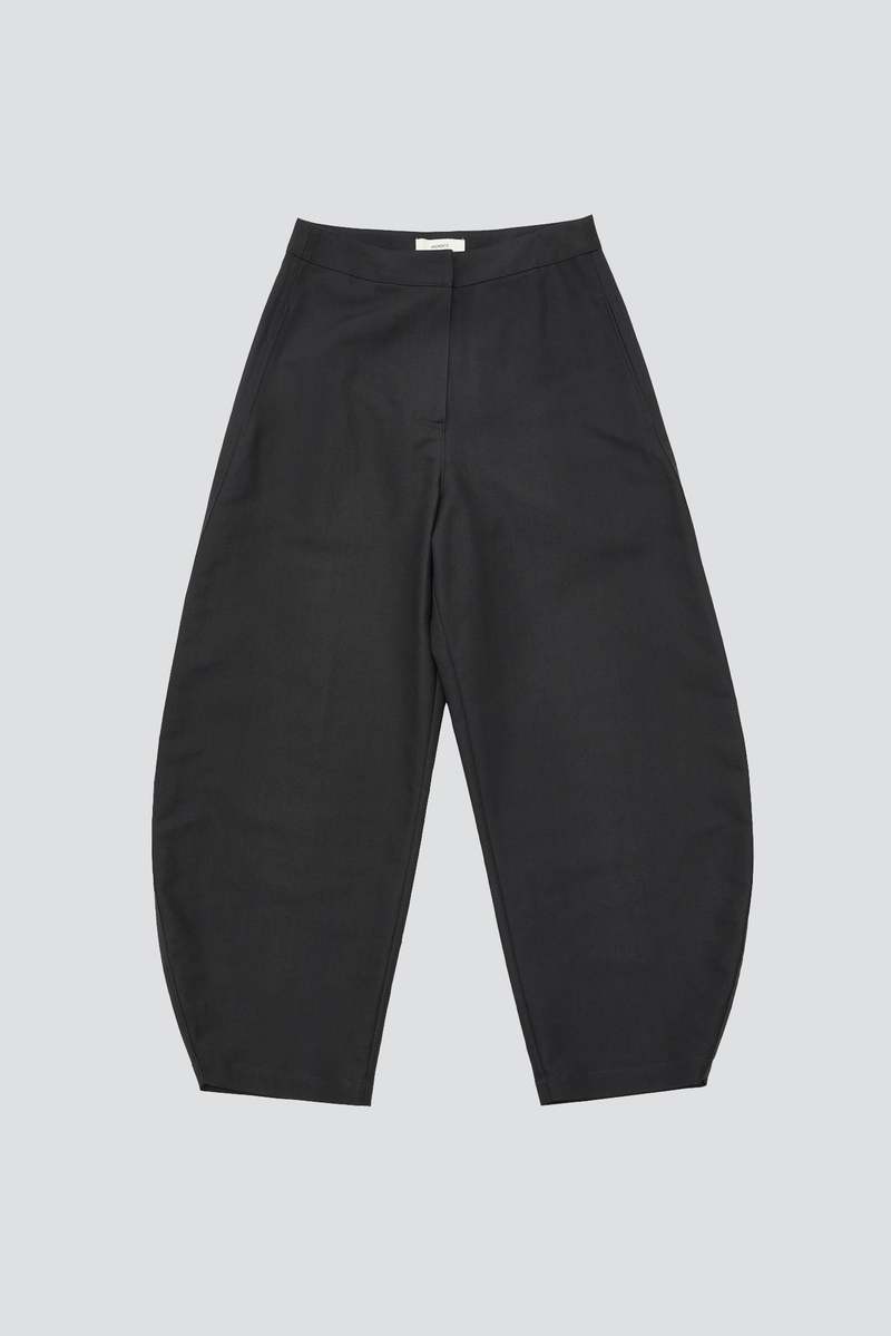 AMOMENTO Curved Leg Pants - Charcoal | Garmentory