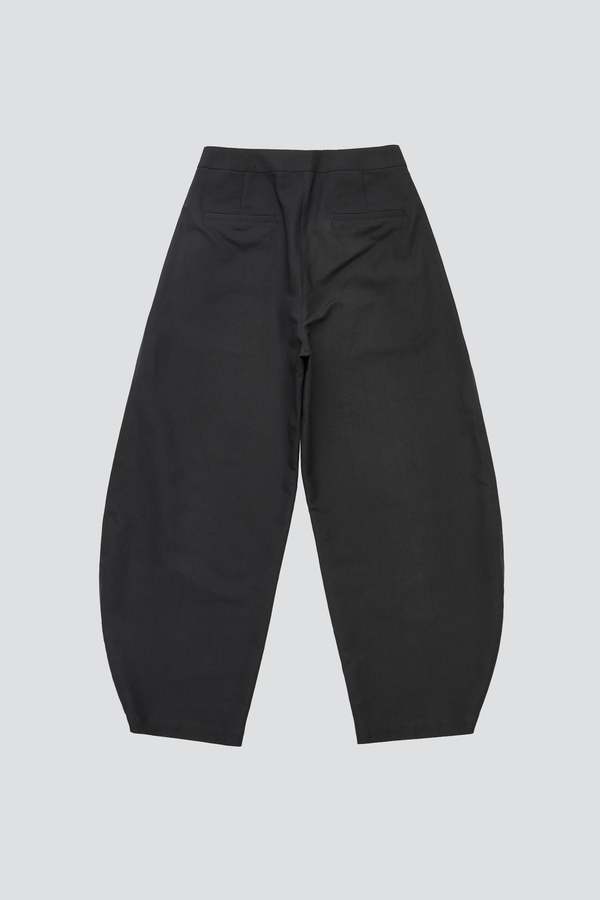 AMOMENTO Curved Leg Pants - Charcoal | Garmentory