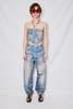 Open YY Jean Effect Pants - Denim Blue - Thumbnail 2