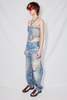 Open YY Jean Effect Pants - Denim Blue - Thumbnail 3