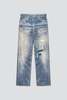 Open YY Jean Effect Pants - Denim Blue - Thumbnail 10