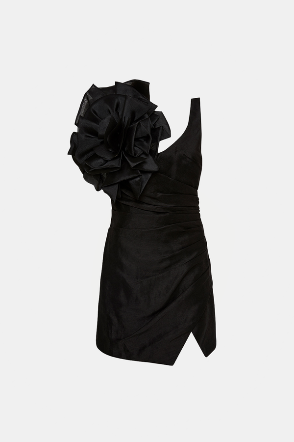black mini dresser Aje Zeitgeist Knit Mini Dress Black Size M / AU 10