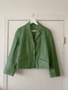 Vintage Leather Jacket - Sea Green - Thumbnail 1