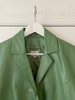 Vintage Leather Jacket - Sea Green - Thumbnail 2
