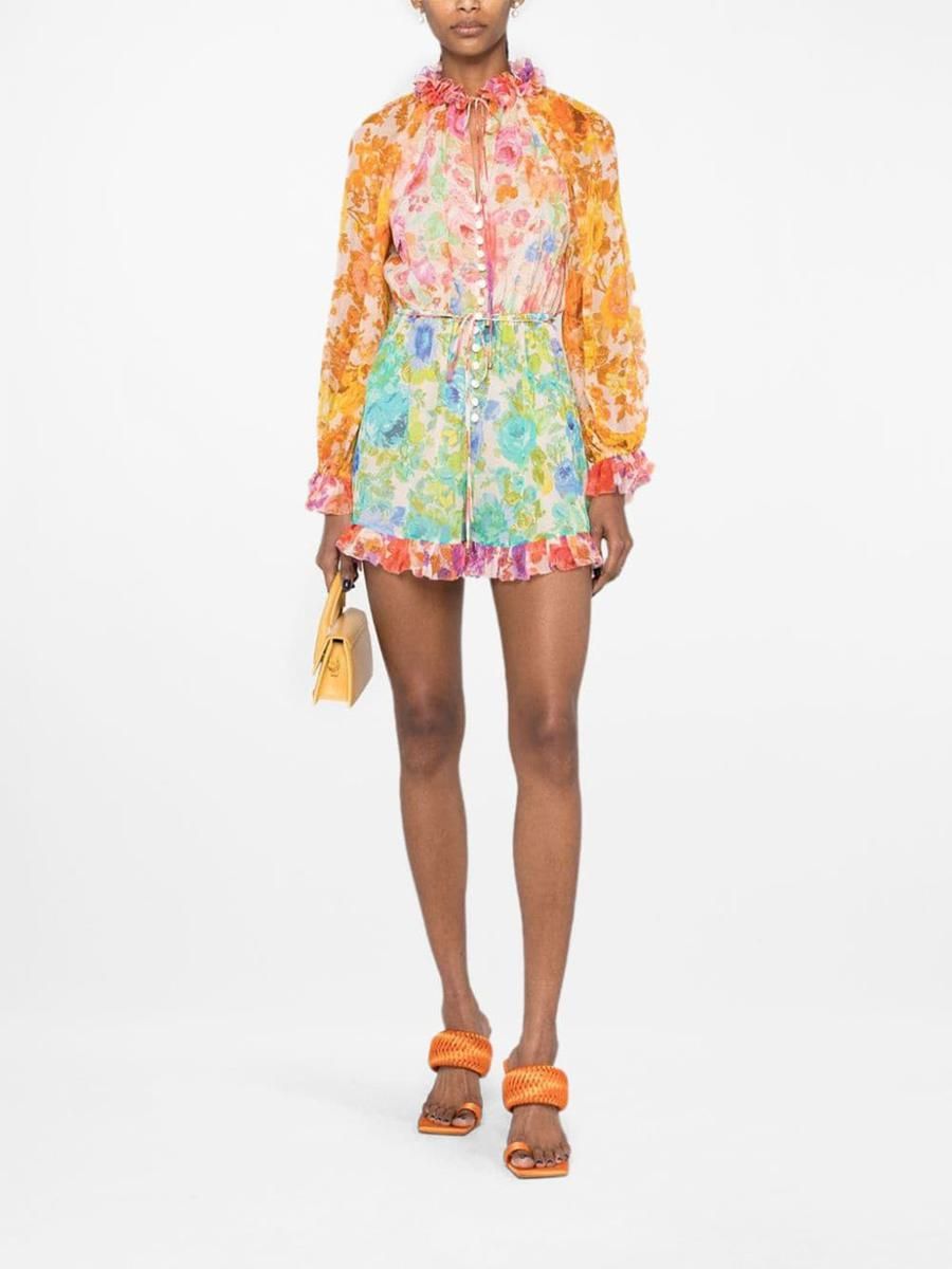 オールインワン・サロペット ZIMMERMANN Woman Jumpsuits Multicolor 4235YSS254 CMFL Multicolored ascension graphic-print jumpsuit Zimmermann