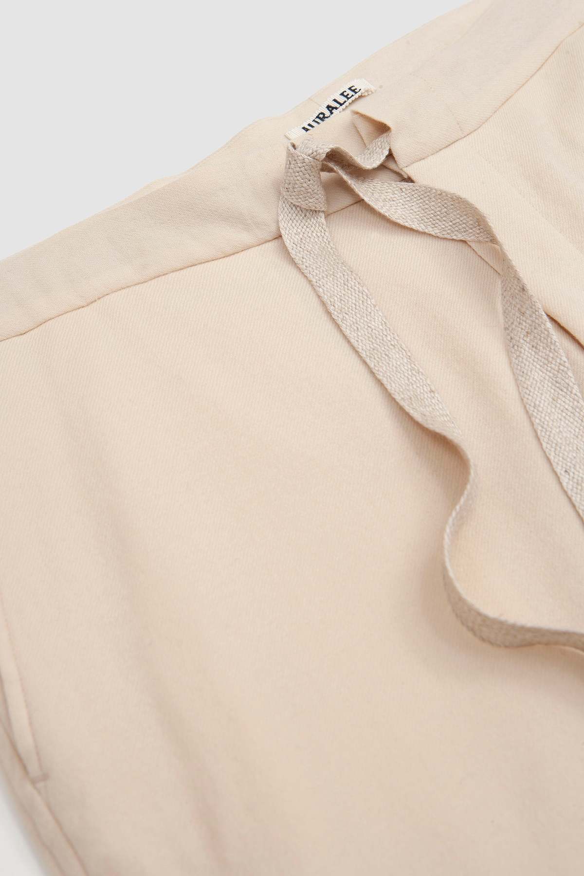 Auralee Airy Wool Viyella Easy Pants - Ivory White | Garmentory Auralee Airy Wool Viyella Easy Pants - Ivory White | Garmentory