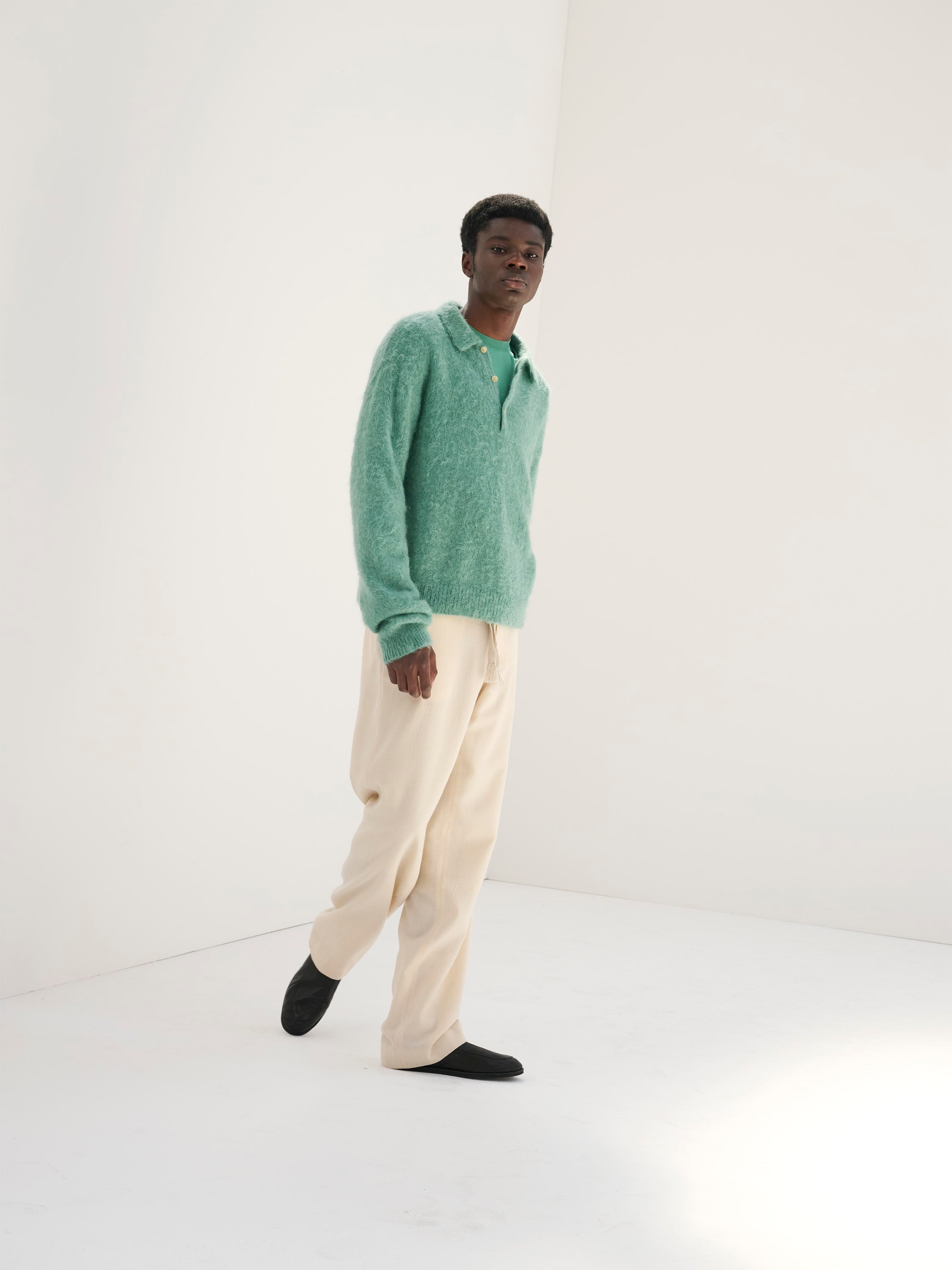 パンツ AURALEE AIRY WOOL VIYELLA EASY PANTS Auralee Airy Wool Viyella Easy Pants Dark Navy – Neighbour