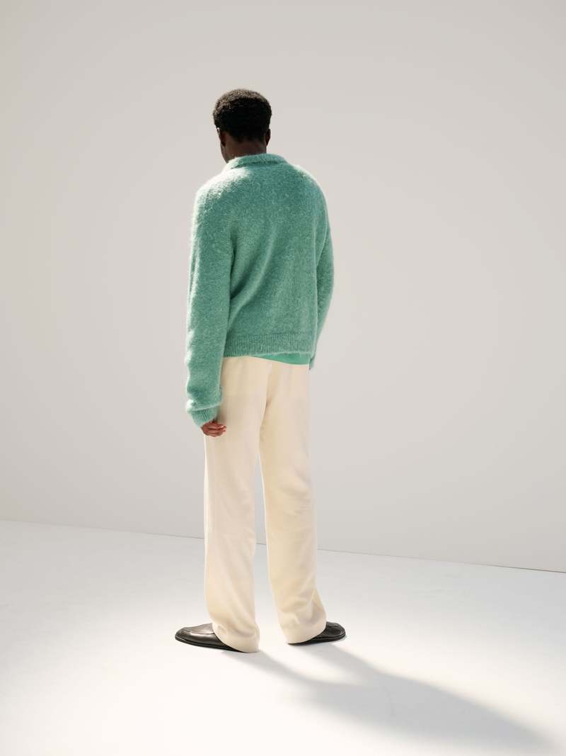 パンツ AURALEE AIRY WOOL VIYELLA EASY PANTS Auralee Airy Wool Viyella Easy Pants Dark Navy – Neighbour