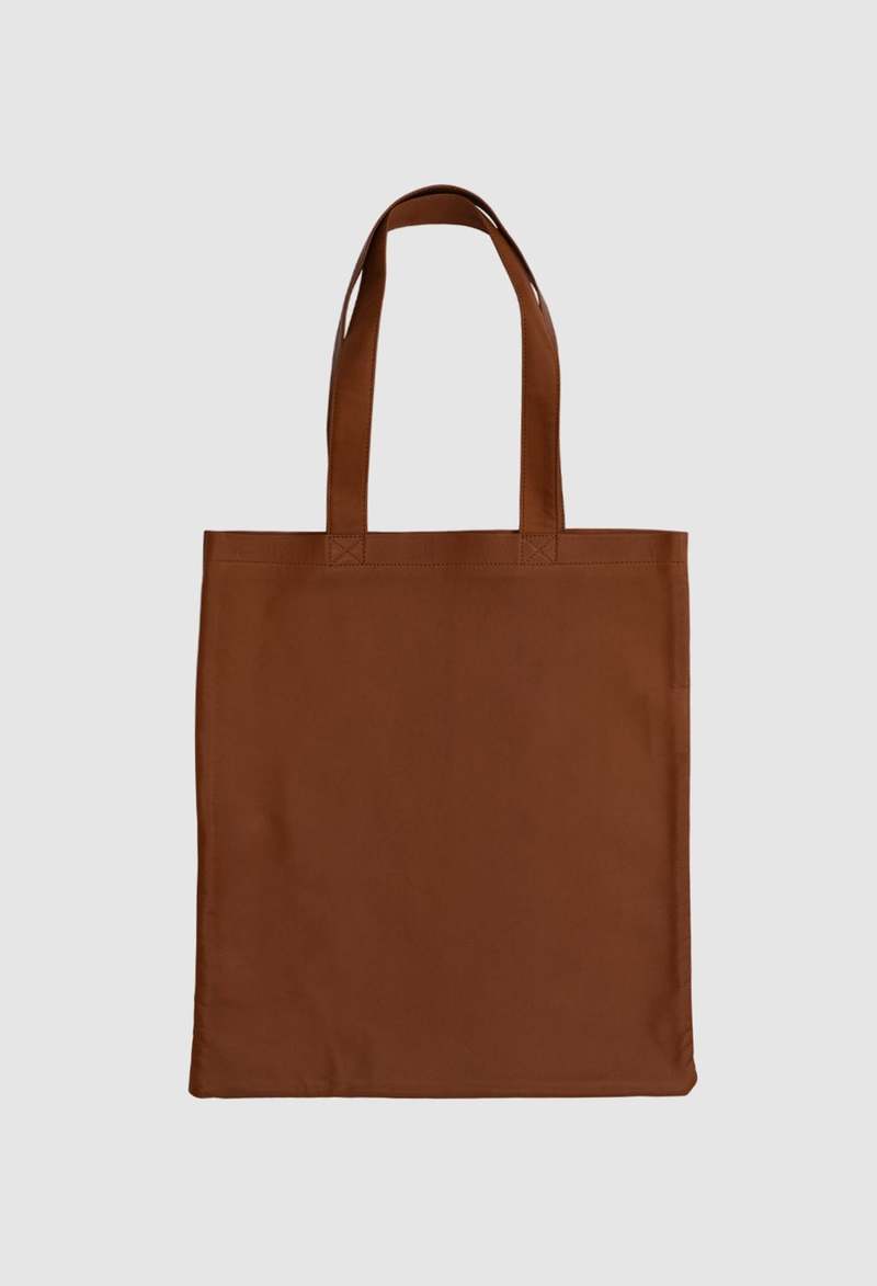 Isaac Reina Ultra Soft Leather Tote Bag - Dark Honey | Garmentory