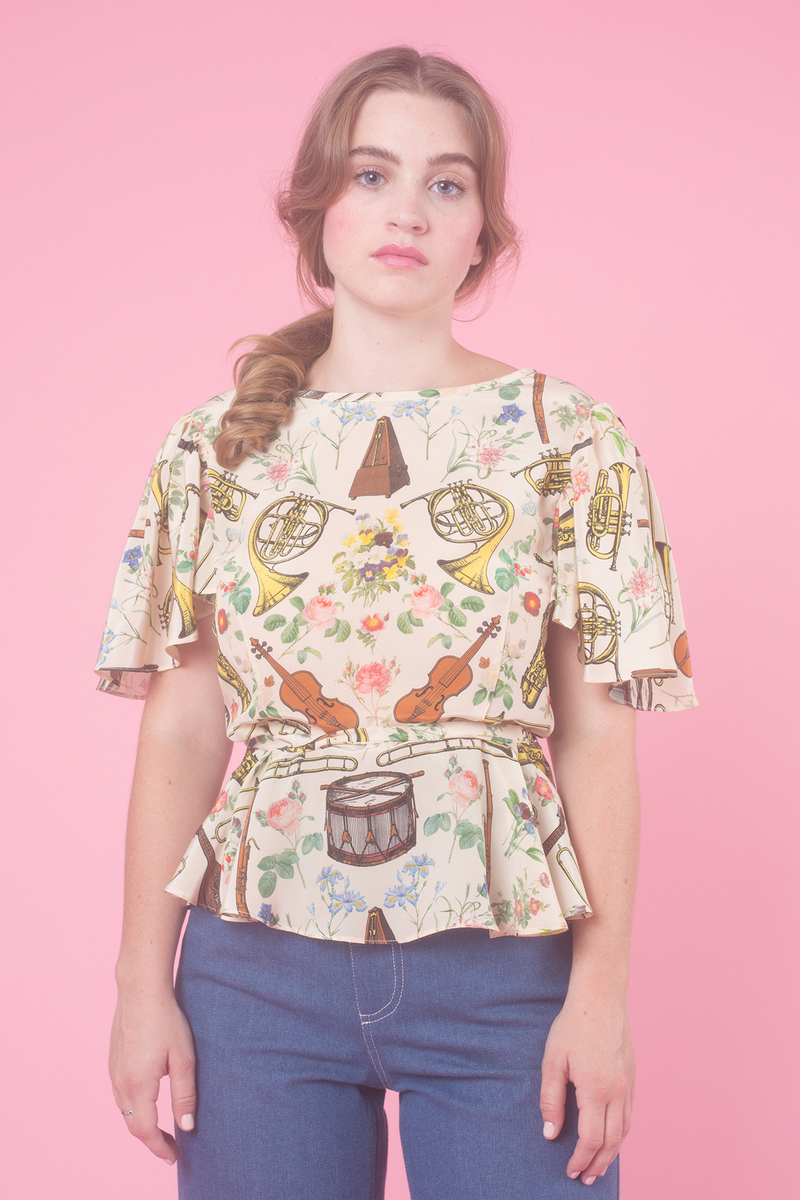 Samantha Pleet Band Blouse Samantha Pleet Band Blouse