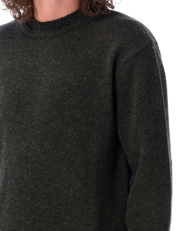 Maison Margiela Elbow patch sweater - Dark Green | Garmentory