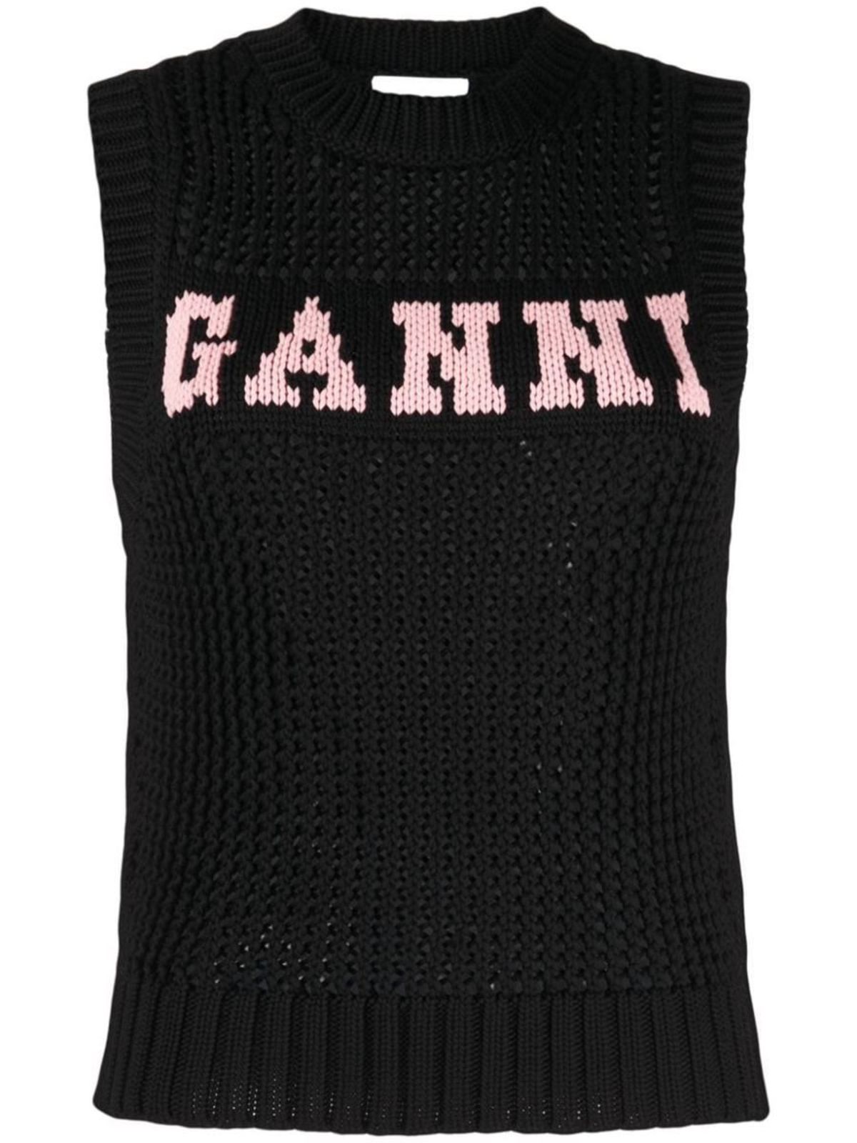 トップス Ganni Cotton Rope Vest GANNI COTTON ROPE VEST | Garmentory