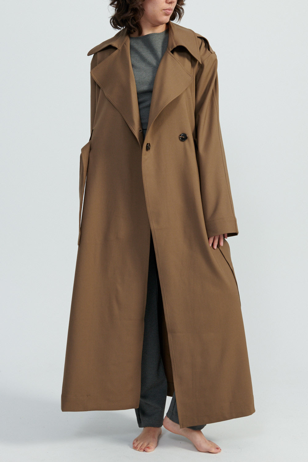 コート JANE AND TASH Fuzzy Trench Coat JANE AND TASH | Fuzzy Trench Coat | Women | Chocolate | Flannels