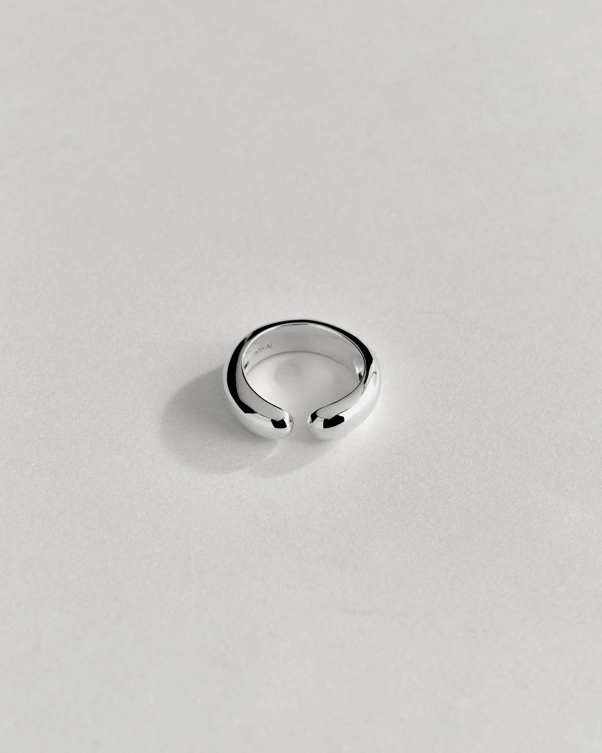 Annika Inez Wide Ample Band Ring - Silver - Image 2 of 2