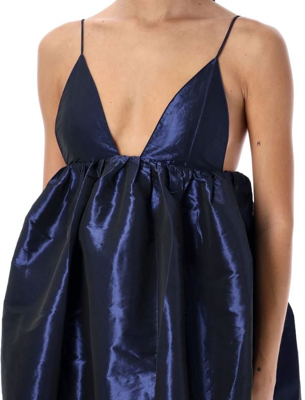 Ganni Taffeta strap dress - Blue | Garmentory Ganni Taffeta strap dress - Blue | Garmentory