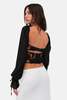For Love & Lemons Sade Top - Black - Thumbnail 2