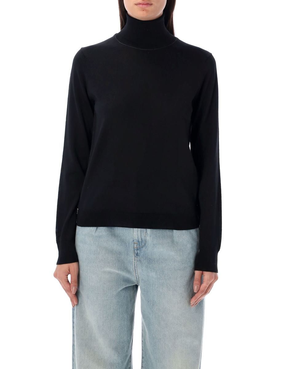 Maison Margiela Work-In-Progress High-Neck Sweater - Black