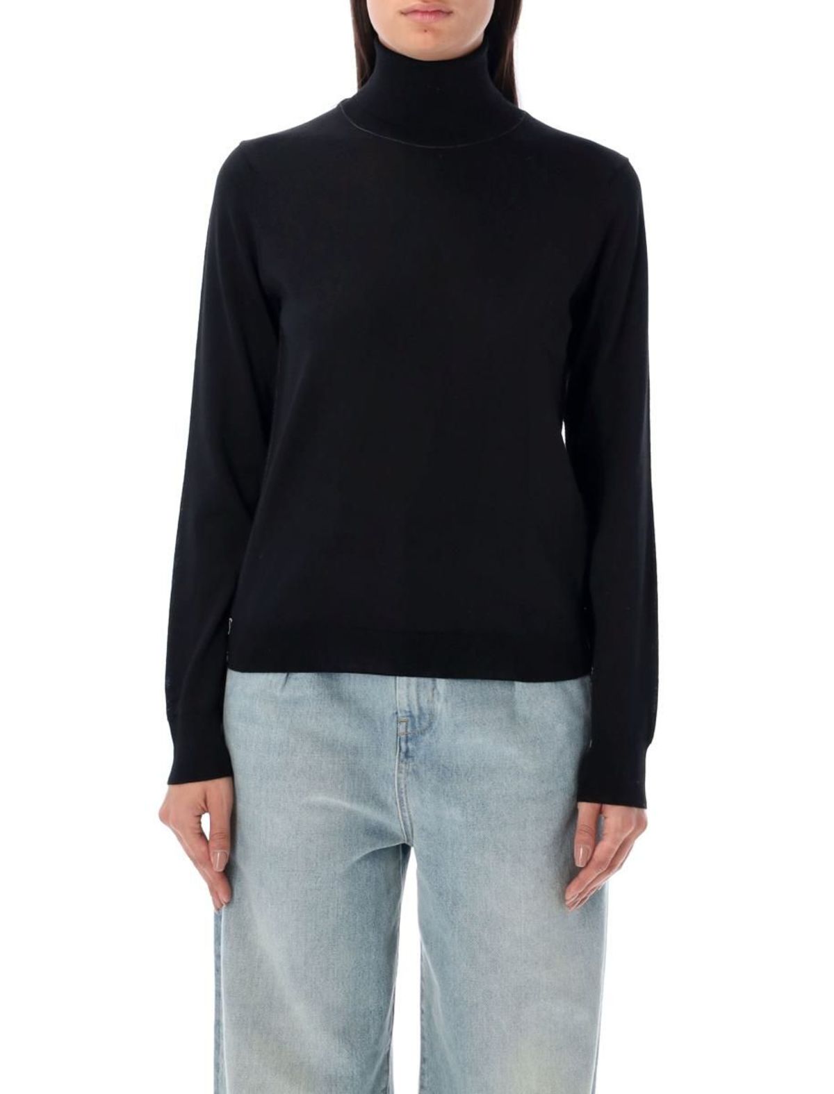 Maison Margiela Work-In-Progress High-Neck Sweater - Black